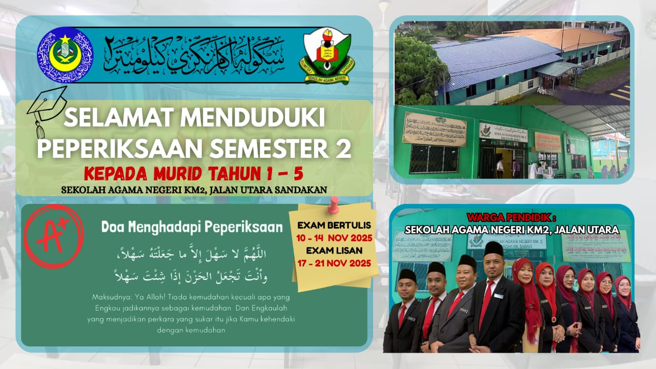 PEPERIKSAAN SEMESTER 2 UNTUK TAHUN 1 - 5