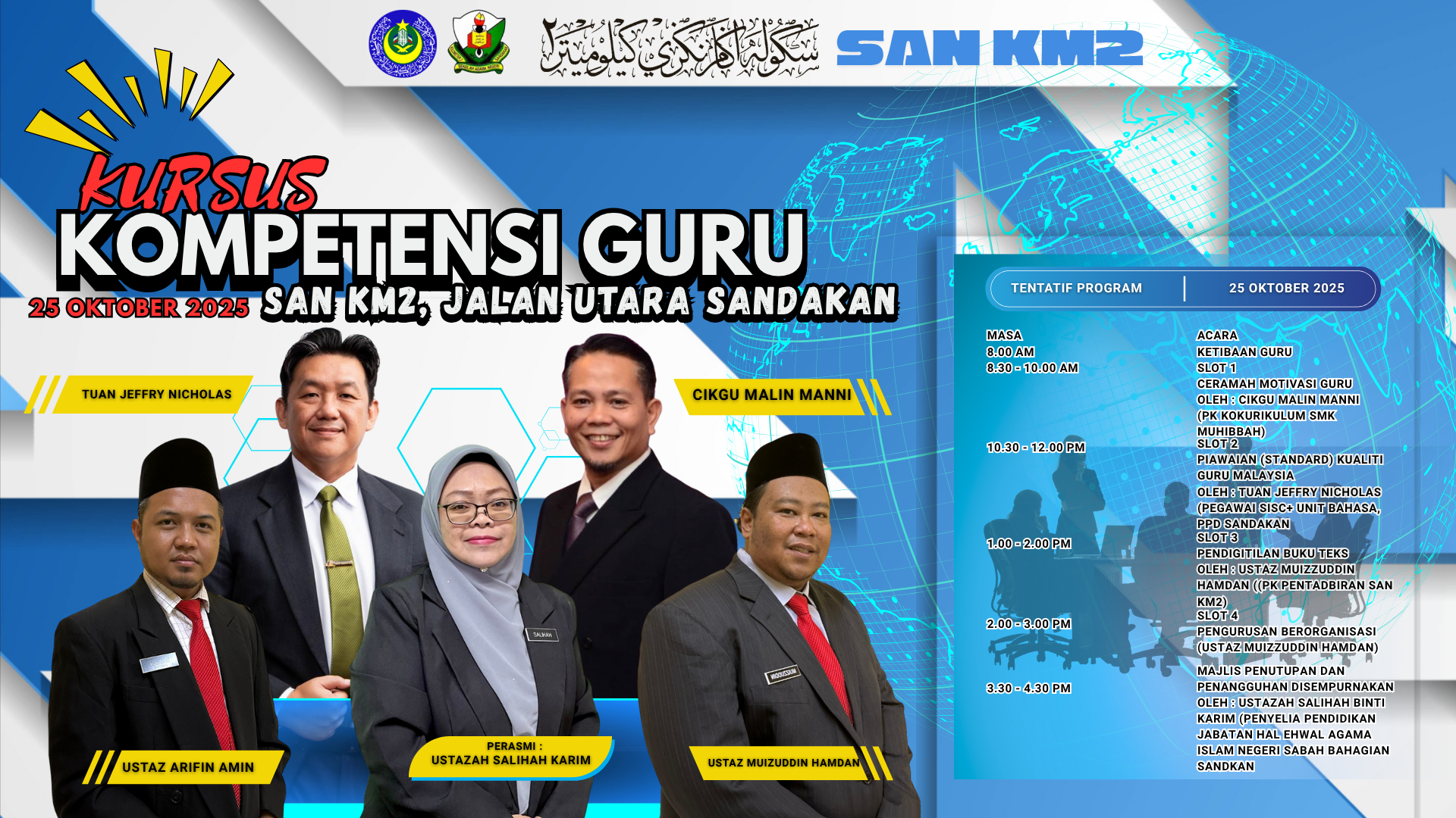 Program kompotensi guru san km2, jalan utara